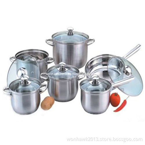 201 Stainless Steel 10 Sets Cookware